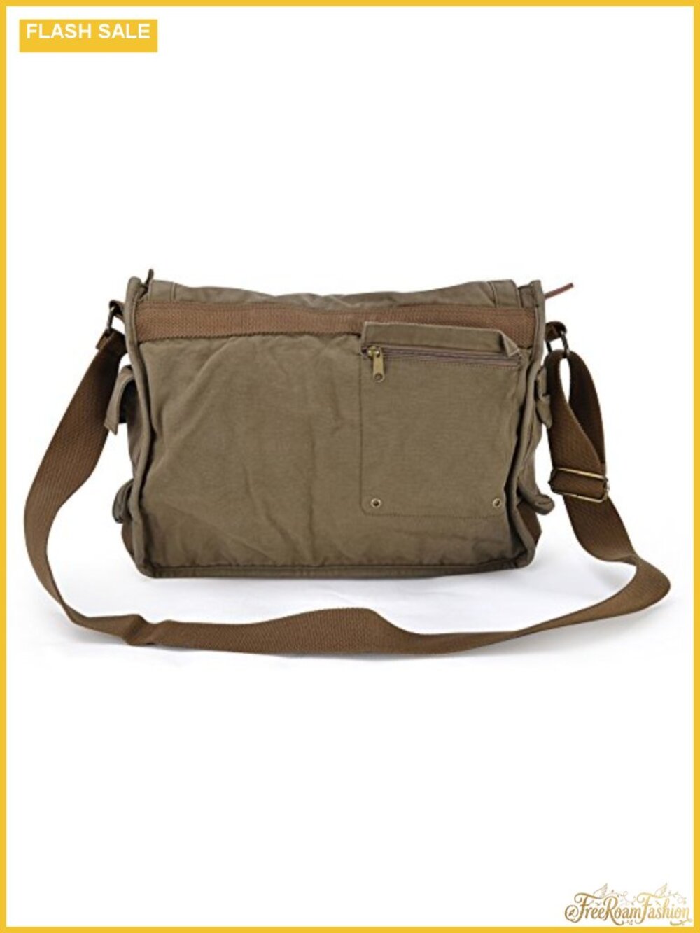 Canvas Messenger Bag Crossbody Shoulder Satchel Vintage Travel Work - Picture 5 of 6